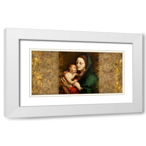 Holy Virgin (Italian school) White Modern Wood Framed Art Print with Double Matting by Roux, Simon