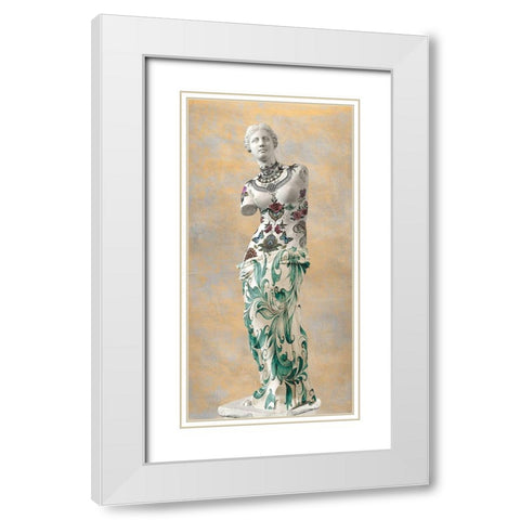 Stattoo II â€“ Venus White Modern Wood Framed Art Print with Double Matting by Hill, Steven