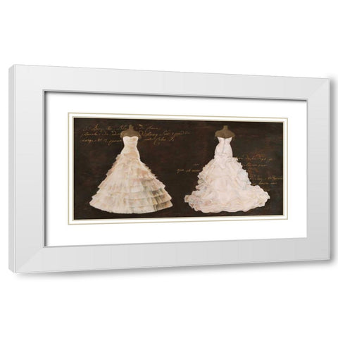Elegant Folies White Modern Wood Framed Art Print with Double Matting by Cairoli, Stefano