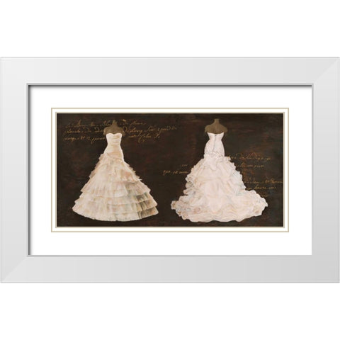 Elegant Folies White Modern Wood Framed Art Print with Double Matting by Cairoli, Stefano