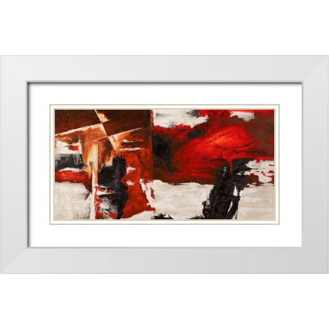 Eclipse White Modern Wood Framed Art Print with Double Matting by Stone, Jim