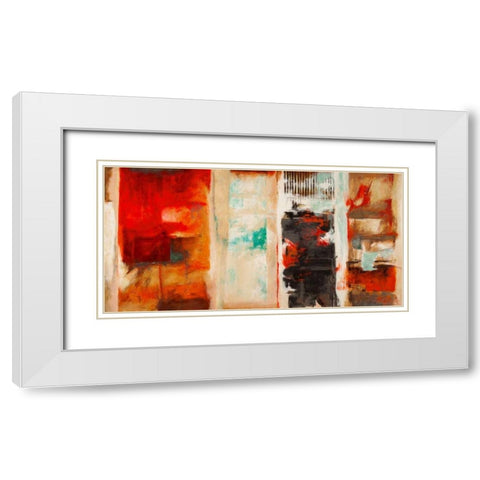 Seasons White Modern Wood Framed Art Print with Double Matting by Stone, Jim
