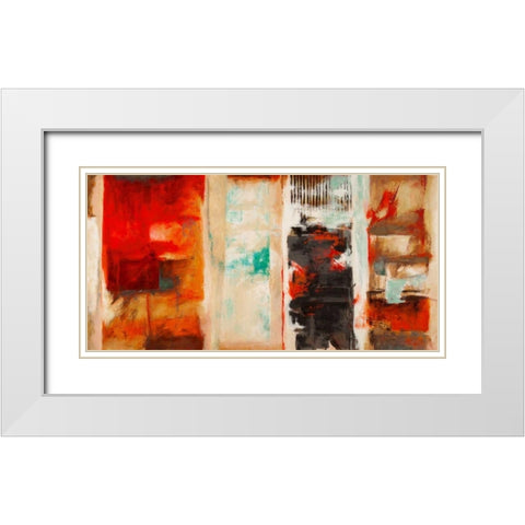 Seasons White Modern Wood Framed Art Print with Double Matting by Stone, Jim