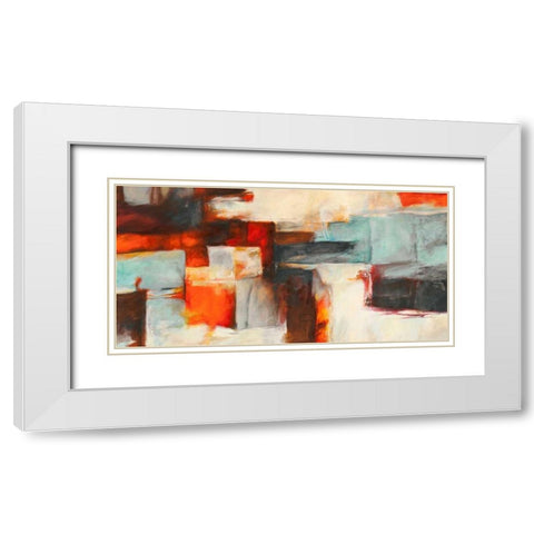 Avalanche White Modern Wood Framed Art Print with Double Matting by Stone, Jim