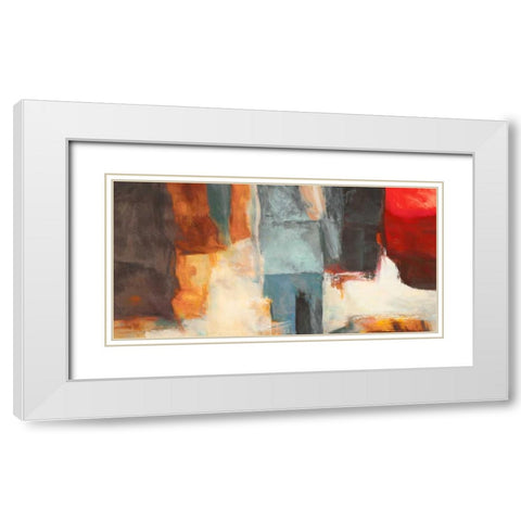 Consequence White Modern Wood Framed Art Print with Double Matting by Stone, Jim