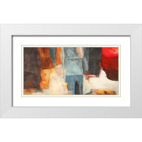Consequence White Modern Wood Framed Art Print with Double Matting by Stone, Jim