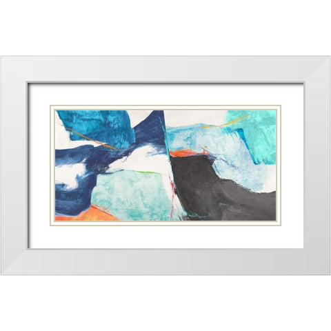 High Tide White Modern Wood Framed Art Print with Double Matting by Jim, Stone