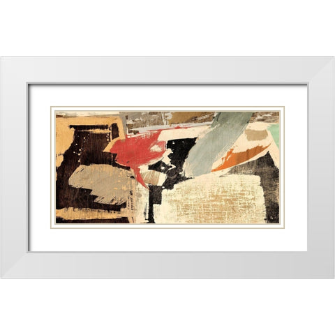 Stone Garden White Modern Wood Framed Art Print with Double Matting by Stone, Jim