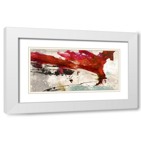 Colors Rumbling White Modern Wood Framed Art Print with Double Matting by Stone, Jim