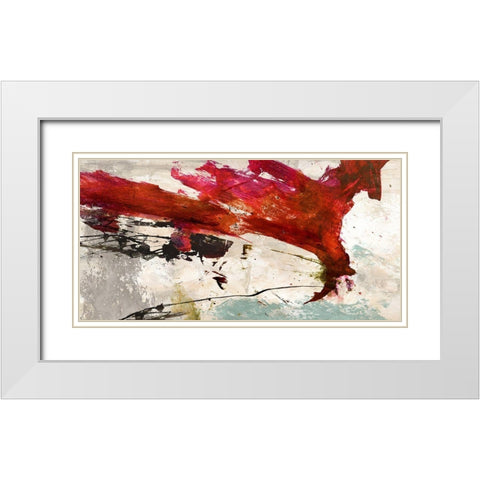 Colors Rumbling White Modern Wood Framed Art Print with Double Matting by Stone, Jim