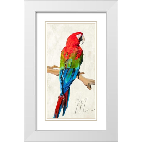 Me White Modern Wood Framed Art Print with Double Matting by Rizzardi, Teo