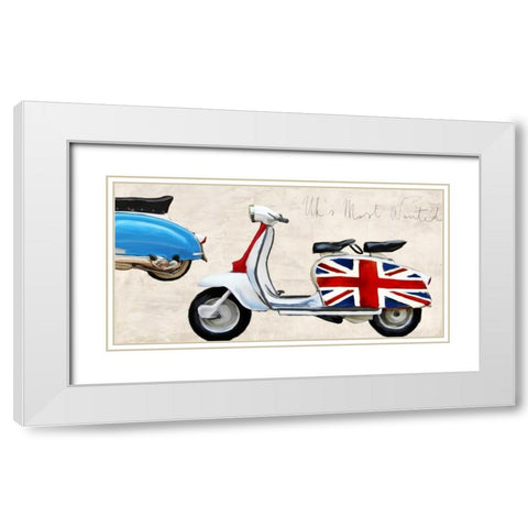 Uks Most Wanted White Modern Wood Framed Art Print with Double Matting by Rizzardi, Teo