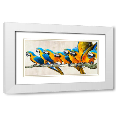 Ara Parade White Modern Wood Framed Art Print with Double Matting by Rizzardi, Teo