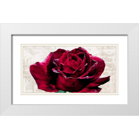 Purple Dame White Modern Wood Framed Art Print with Double Matting by Rizzardi, Teo