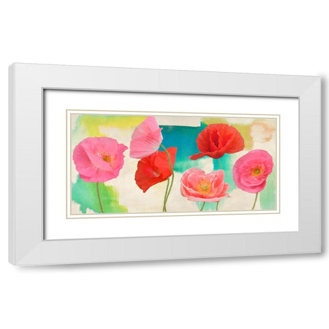 Festival White Modern Wood Framed Art Print with Double Matting by Rizzardi, Teo