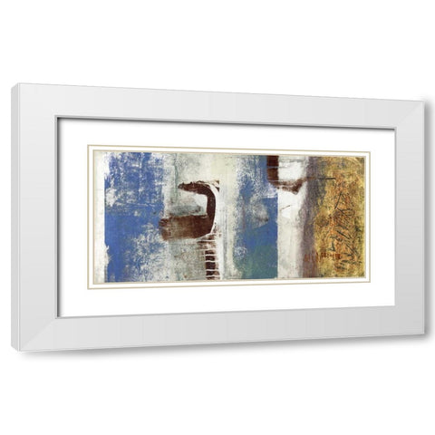 Up in the Skyes White Modern Wood Framed Art Print with Double Matting by Taylor, Heather