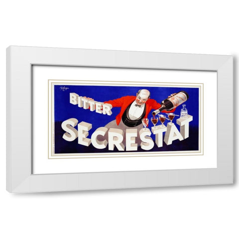 Bitter Secrestat 1935 White Modern Wood Framed Art Print with Double Matting by Robys