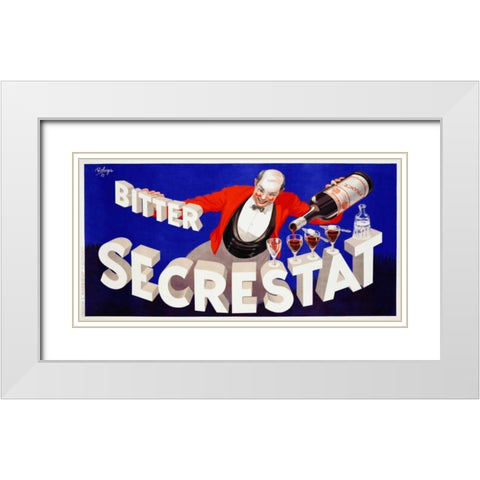 Bitter Secrestat 1935 White Modern Wood Framed Art Print with Double Matting by Robys