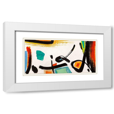 Interlude White Modern Wood Framed Art Print with Double Matting by Teo, Vals Perelli