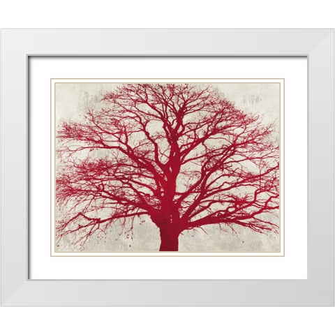 Purple Oak White Modern Wood Framed Art Print with Double Matting by Aprile, Alessio
