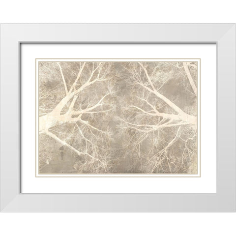 Look Up White Modern Wood Framed Art Print with Double Matting by Aprile, Alessio