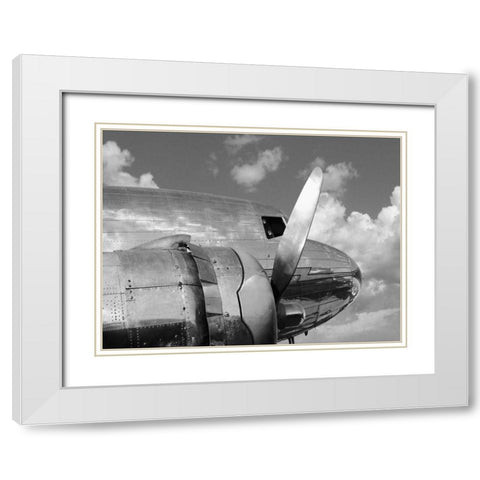 Propeller White Modern Wood Framed Art Print with Double Matting by Gasoline Images