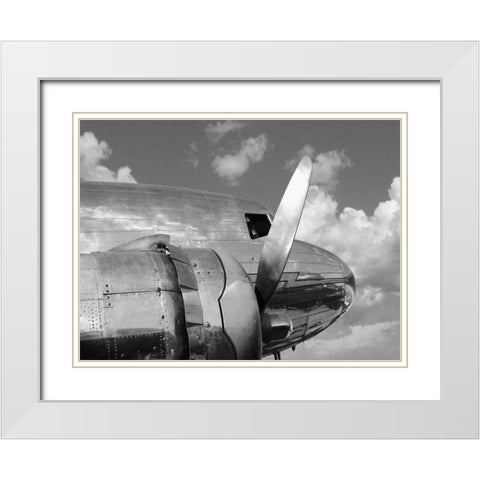 Propeller White Modern Wood Framed Art Print with Double Matting by Gasoline Images