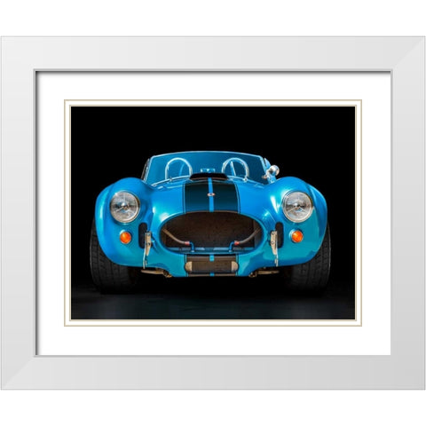 Shelby Cobra White Modern Wood Framed Art Print with Double Matting by Gasoline Images