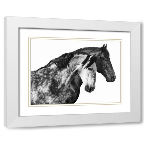 Together White Modern Wood Framed Art Print with Double Matting by Pangea Images