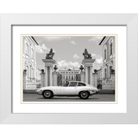 Princess at the Palace (detail) White Modern Wood Framed Art Print with Double Matting by Gasoline Images