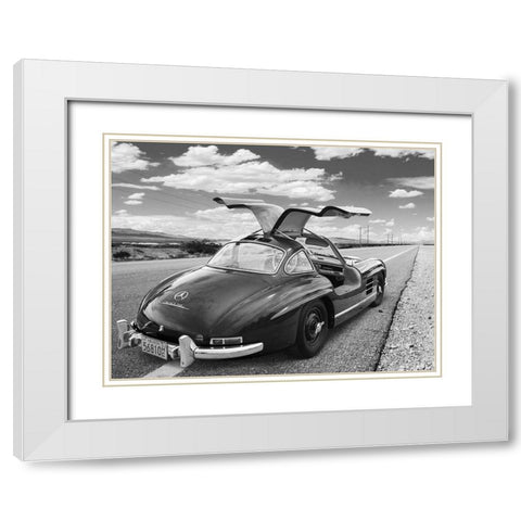 Coast to Coast, Albuquerque, New Mexico White Modern Wood Framed Art Print with Double Matting by Gasoline Images