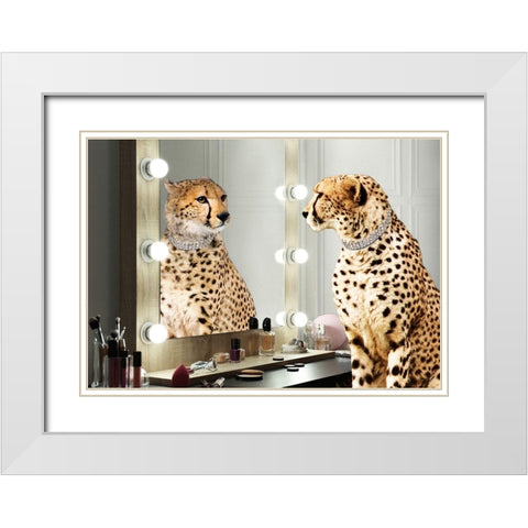 Wild Beauty White Modern Wood Framed Art Print with Double Matting by Lauren, Julian