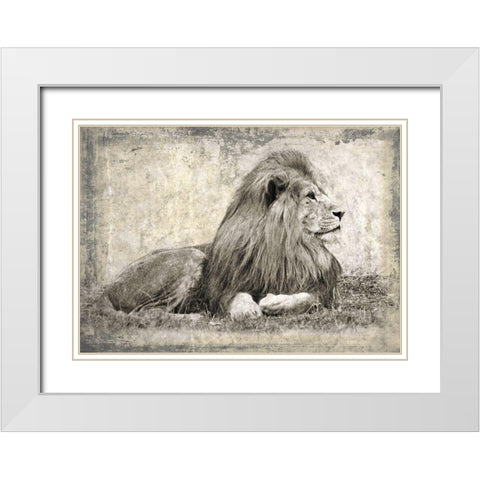 Memories of Africa I White Modern Wood Framed Art Print with Double Matting by Moureau, Marc