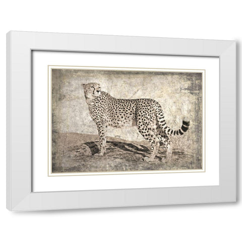 Memories of Africa II White Modern Wood Framed Art Print with Double Matting by Moureau, Marc