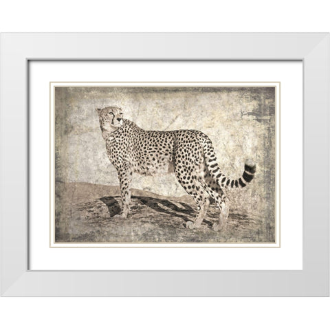 Memories of Africa II White Modern Wood Framed Art Print with Double Matting by Moureau, Marc