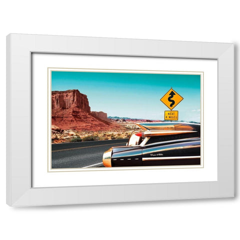 Coupe de Ville White Modern Wood Framed Art Print with Double Matting by Gasoline Images