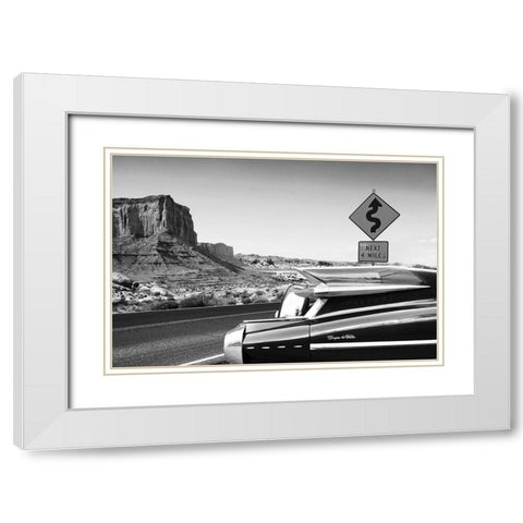 Coupe de Ville - BW White Modern Wood Framed Art Print with Double Matting by Gasoline Images