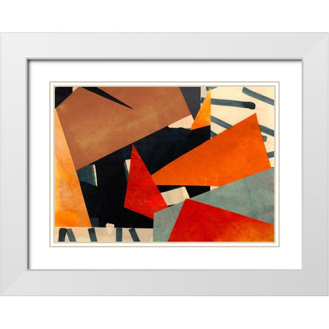Spirit of BeBop White Modern Wood Framed Art Print with Double Matting by Bacci, Leonardo