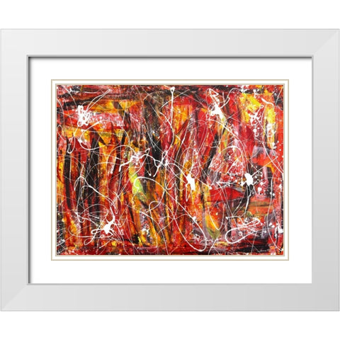 Games in the sun White Modern Wood Framed Art Print with Double Matting by Ferri, Bob