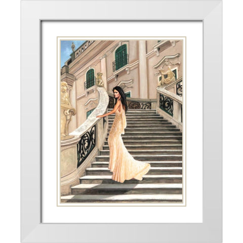 Grand Palais White Modern Wood Framed Art Print with Double Matting by Benson, Pierre