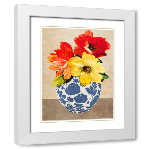 Vaso italiano II White Modern Wood Framed Art Print with Double Matting by Borgese, Anna