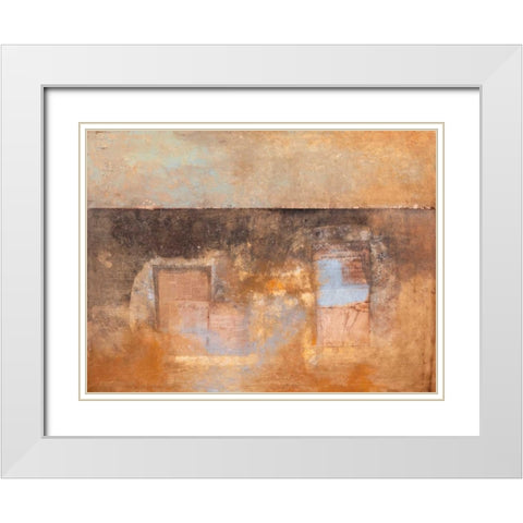 Memorie sottili White Modern Wood Framed Art Print with Double Matting by Simoncelli, Charaka