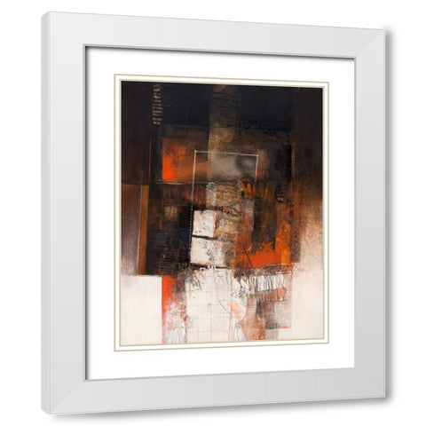 Le ultime luci della sera White Modern Wood Framed Art Print with Double Matting by Censini