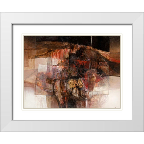 Di sera in Valdichiana White Modern Wood Framed Art Print with Double Matting by Censini