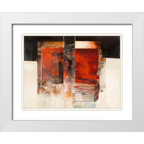 Attimo fuggente White Modern Wood Framed Art Print with Double Matting by Censini, Giuliano
