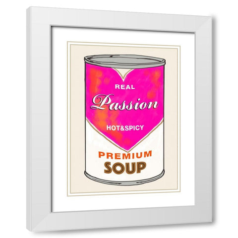 Passion Soup White Modern Wood Framed Art Print with Double Matting by Beyon, Carlos