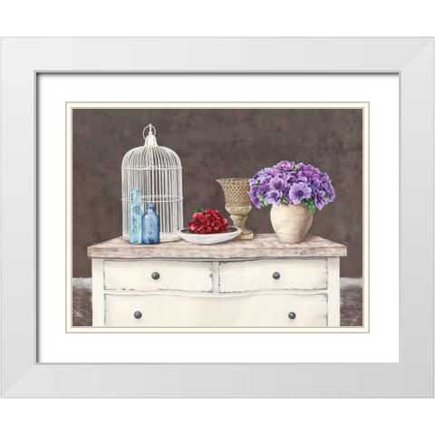 French Trumeau White Modern Wood Framed Art Print with Double Matting by Dellal, Remy