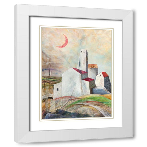 Vicoli misteriosi White Modern Wood Framed Art Print with Double Matting by Larotonda, Donato