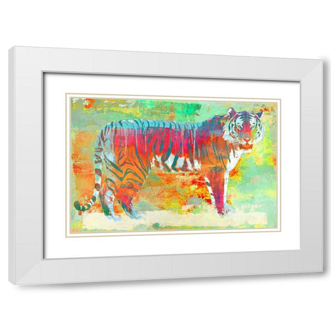 Urban Jungle I White Modern Wood Framed Art Print with Double Matting by Chestier, Eric