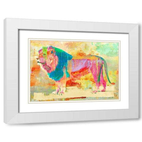 Urban Savannah I White Modern Wood Framed Art Print with Double Matting by Chestier, Eric